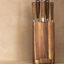 Hugo kennis messenhouder - acaciahout - ø12x24 cm