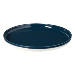 Hugo Kennis ontbijtbord - blauw/wit - ø20 cm