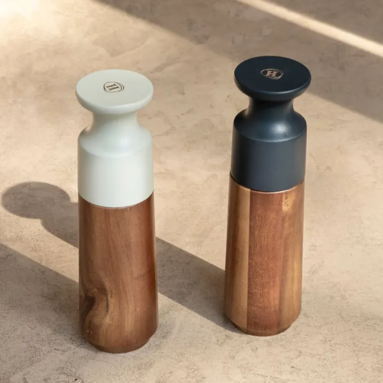 Hugo Kennis peper molen - acaciahout/keramiek - ø6x20 cm
