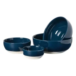 Hugo Kennis schaal - blauw/wit - ø18 cm