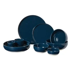 Hugo Kennis schaal - blauw/wit - ø12 cm