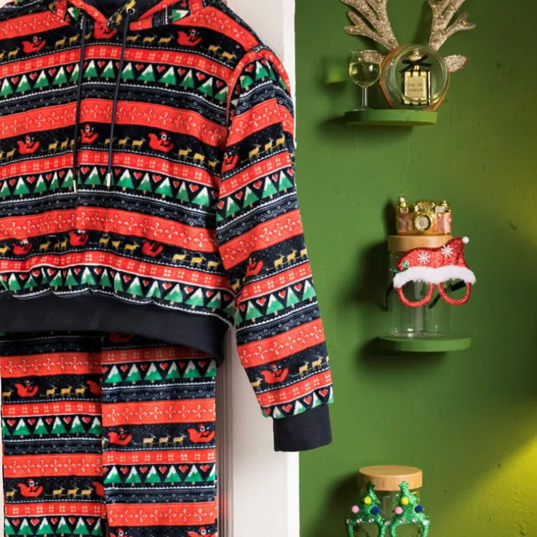 Huispak kerst - blauw - maat S/M