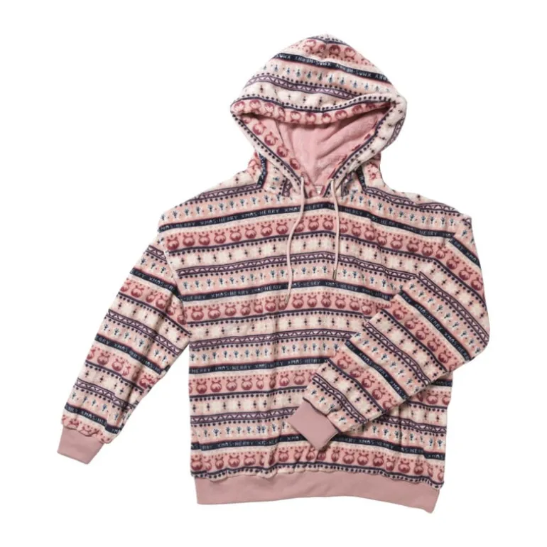 Huispak kerst - roze - maat S/M