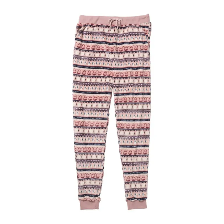 Huispak kerst - roze - maat S/M