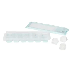 Ijsblokjeshouder vierkantjes - 12 vakjes - blauw