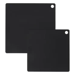 Inductiebeschermer siliconen - zwart - set van 2