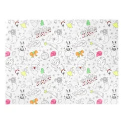 Inkleur placemat kerst - 40x30 cm - set van 4