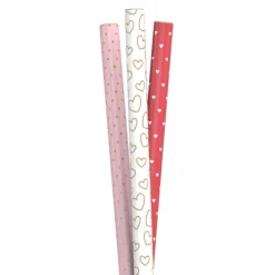 Inpakpapier hartjes - diverse varianten - 70x300 cm