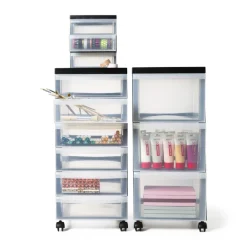 Iris ladesysteem A5 - 3 lades - zwart - 26x22x19 cm