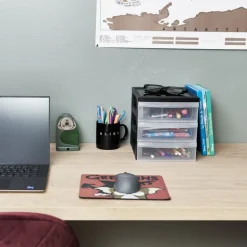 Iris ladesysteem A5 - 3 lades - zwart - 26x22x19 cm