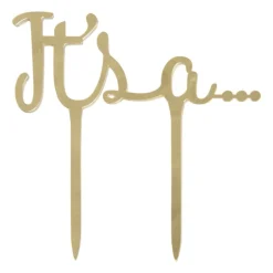 It's a… caketopper - goud