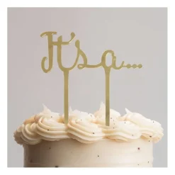 It's a… caketopper - goud