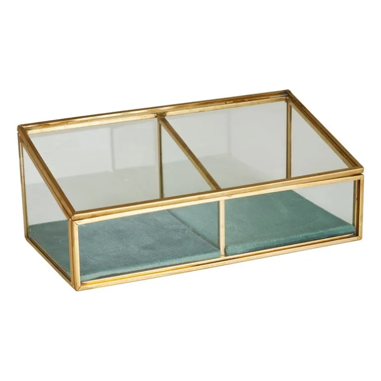 Juwelendoos 2-vaks - 18x9.5x7 cm