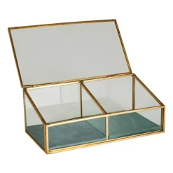 Juwelendoos 2-vaks - 18x9.5x7 cm