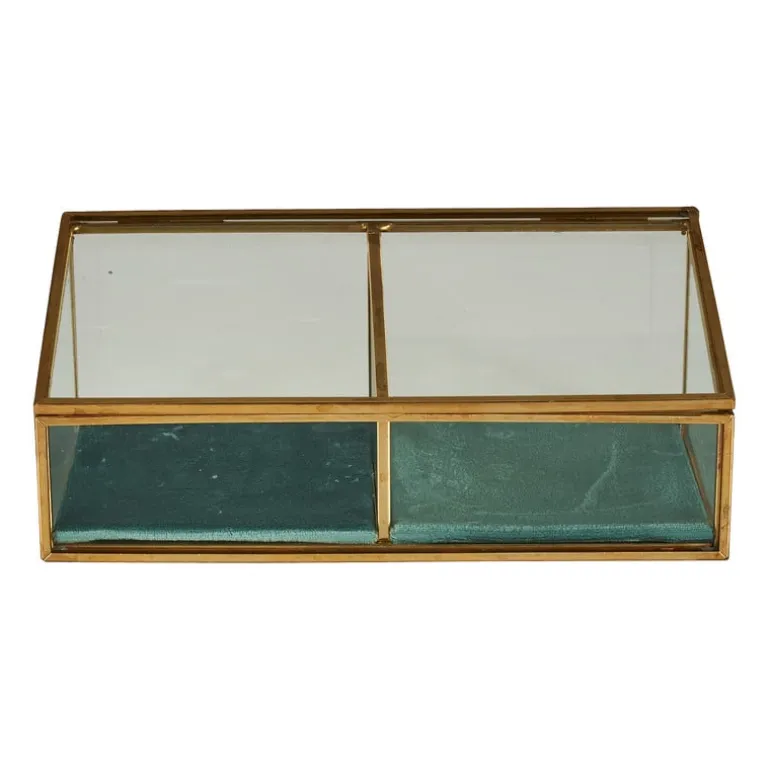 Juwelendoos 2-vaks - 18x9.5x7 cm