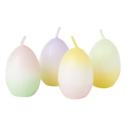 Kaars eieren dip dye - set van 4 - ø6.5x8m