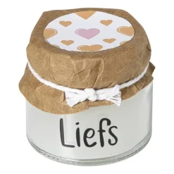 Kaars in glazen potje - diverse varianten - ø4.2x4 cm