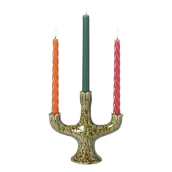 Kandelaar cactus - groen - 21.5x21.5x9.7 cm