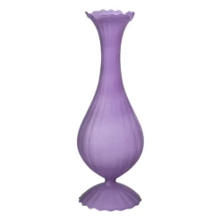 Kandelaar hoog - paars - ø8x22.5 cm