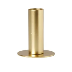 Kandelaar middel - goud - ø6x7 cm