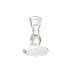 Kandelaar mini - transparant - ø6.5x9 cm