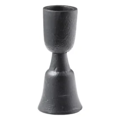 Kandelaar mini - zwart - ø9x9 cm