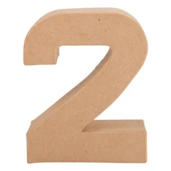 Kartonnen cijfer 2