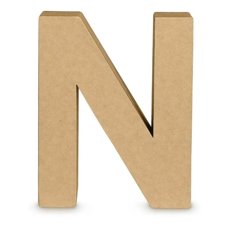 Kartonnen letter N