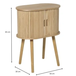 Kast Uppsala ovaal - naturel - 65x50x30 cm