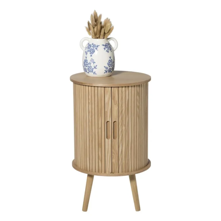 Kast Uppsala rond hoog - naturel - ø40x65 cm