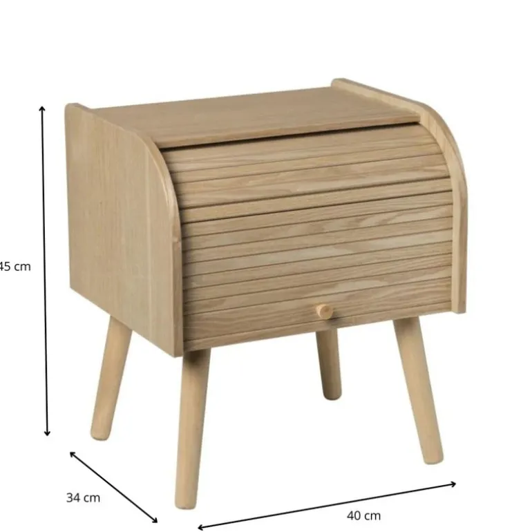 Kastje Uppsala met roldeur - naturel - 45x40x34 cm