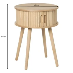 Kastje Uppsala rond - naturel - ø40x54 cm