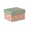 Kerst cadeau doos middel - multikleur - 8.5x16.5x12.5 cm