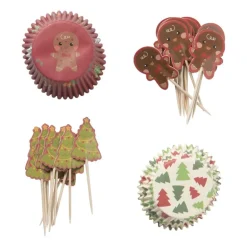 Kerst cupcake set - set van 24