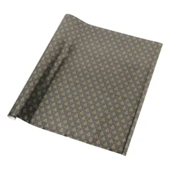 Kerst inpakpapier kerstboom - zwart - 70x200 cm