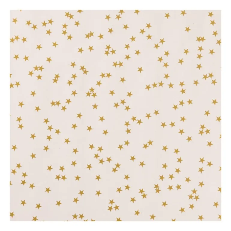 Kerst inpakpapier roze sterren - multikleur - 70x200 cm