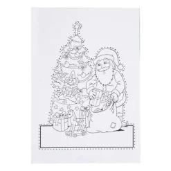 Kerst prikblok met prikpen - 12 prik- en kleurplaten