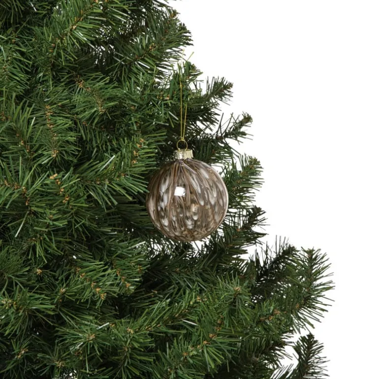 Kerstbal bleeding - beige