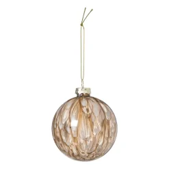 Kerstbal bleeding - beige