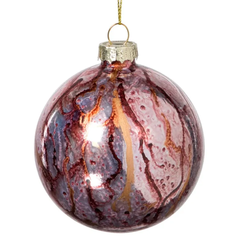 Kerstbal bleeding - paars