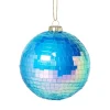 Kerstbal discobal - blauw