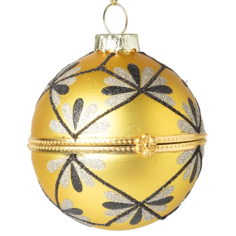 Kerstbal faberge - goud -ø6 cm