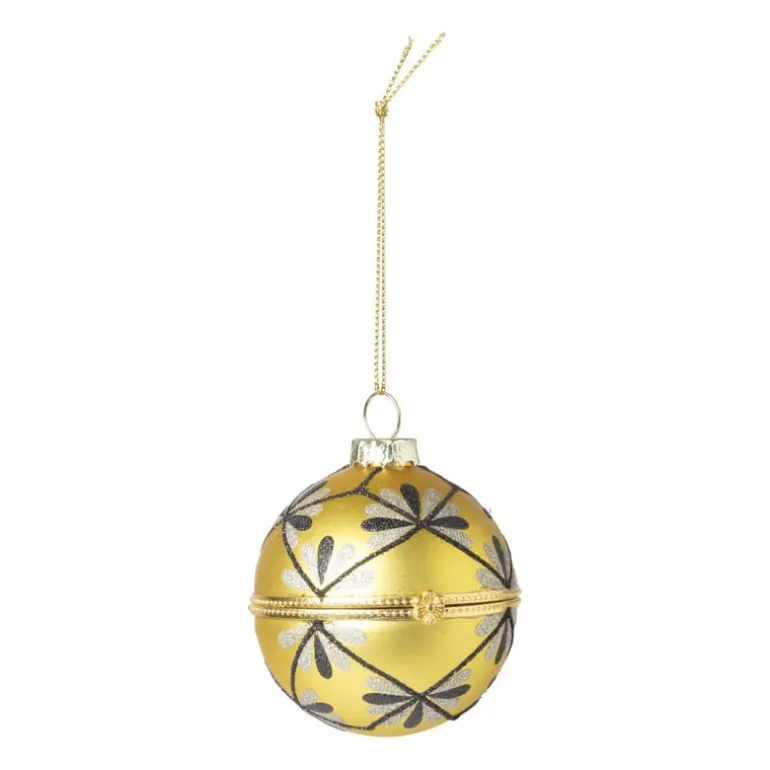 Kerstbal faberge - goud -ø6 cm