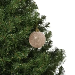 Kerstbal frozen - lichtbruin