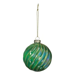 Kerstbal gedraaid - groen