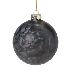 Kerstbal mat satijn - zwart