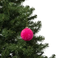 Kerstbal velvet - multikleur - diverse varianten