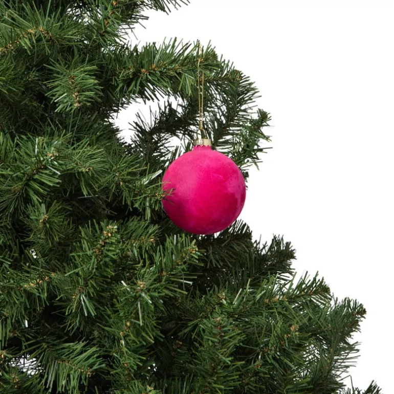 Kerstbal velvet - multikleur - diverse varianten
