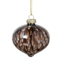 Kerstbal veren - zwart