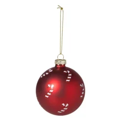Kerstbal zuurstok - rood